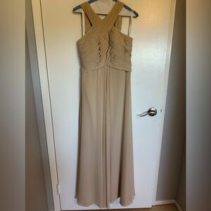 Azazie Karleigh bridesmaid dress in Champagne color